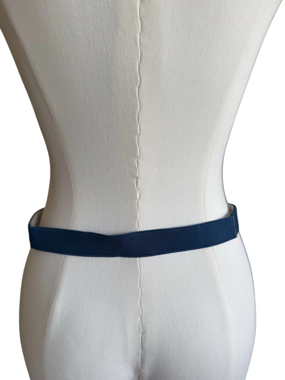 White House Black Market CrocodileTextured Teal Stretchy Belt Size Small Office
